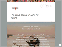Tablet Screenshot of lorrainespadaschoolofdance.com